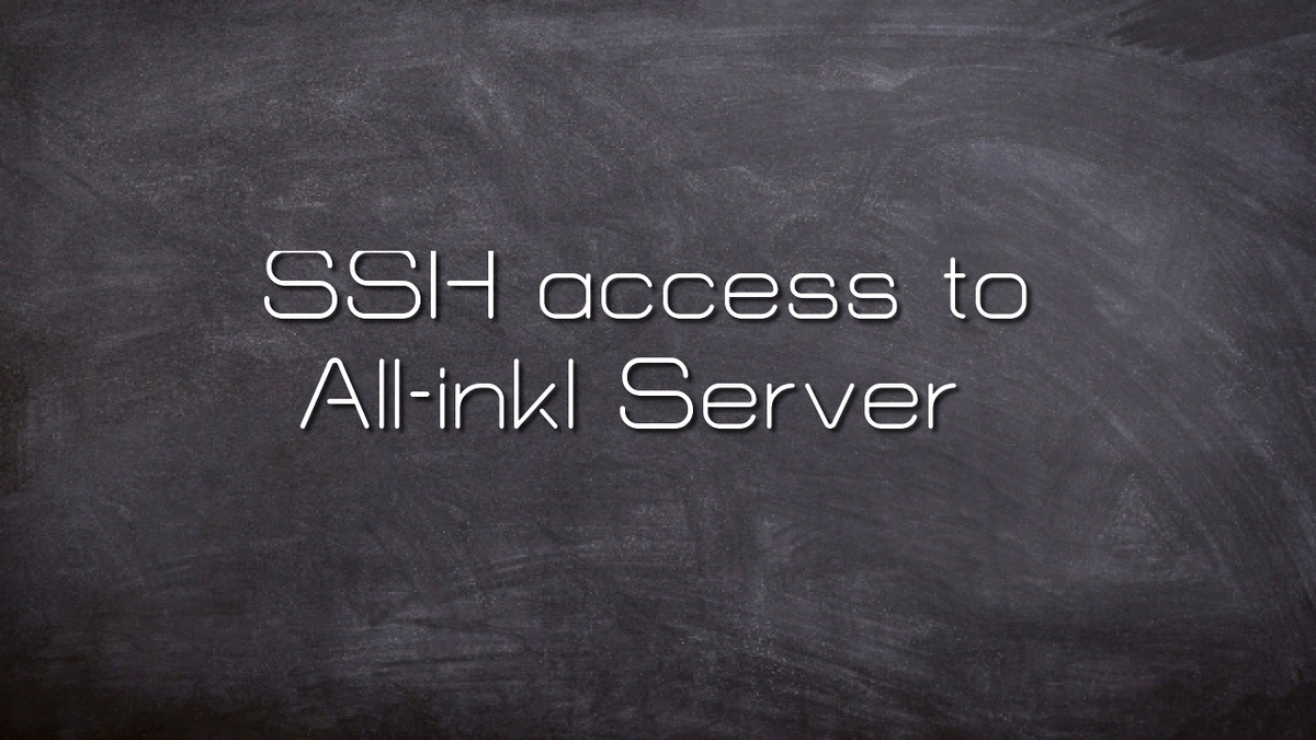SSH connection to all inkl server